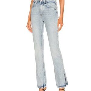 GRLFRND Light Wash Straight Leg Jeans